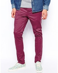 Темно-пурпурные брюки чинос от Asos