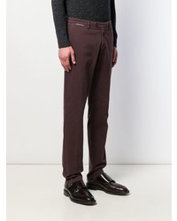 Темно-пурпурные брюки чинос от Eleventy