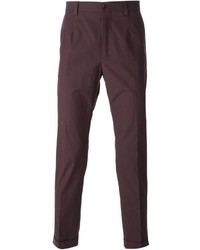 Темно-пурпурные брюки чинос от Dolce & Gabbana