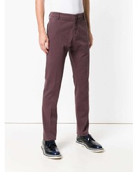 Темно-пурпурные брюки чинос от Dondup