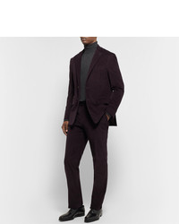Мужские темно-пурпурные вельветовые классические брюки от Canali