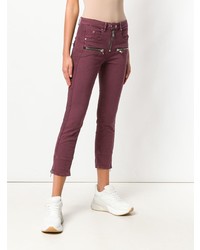 Темно-пурпурные джинсы скинни от Isabel Marant Etoile