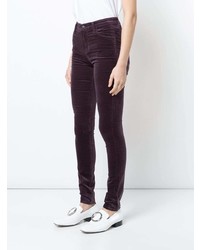 Темно-пурпурные джинсы скинни от J Brand