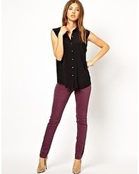Темно-пурпурные джинсы скинни от MiH Jeans