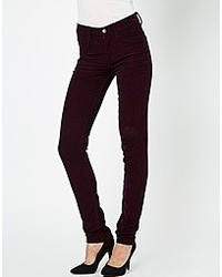 Темно-пурпурные джинсы скинни от Monkee Genes