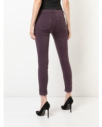 Темно-пурпурные джинсы скинни от J Brand