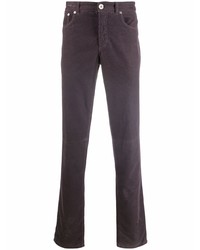 Мужские темно-пурпурные джинсы от Brunello Cucinelli
