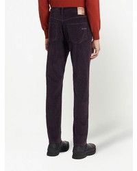 Мужские темно-пурпурные джинсы от Zegna