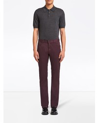 Мужские темно-пурпурные джинсы от Prada