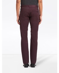 Мужские темно-пурпурные джинсы от Prada