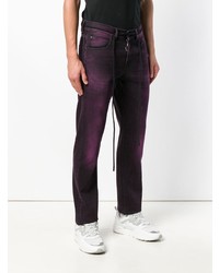Мужские темно-пурпурные джинсы от Off-White