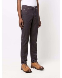 Мужские темно-пурпурные джинсы от Brunello Cucinelli