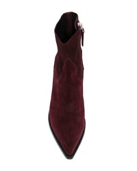 Темно-пурпурные замшевые ботильоны от Buttero