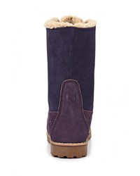 Женские темно-пурпурные замшевые ботинки от Reflex
