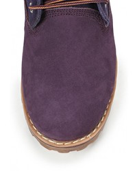 Женские темно-пурпурные замшевые ботинки от Reflex