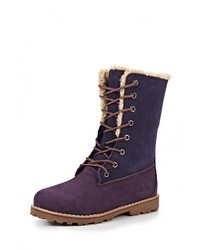 Женские темно-пурпурные замшевые ботинки от Reflex