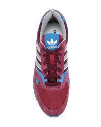 Мужские темно-пурпурные замшевые низкие кеды от adidas