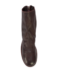 Мужские темно-пурпурные замшевые повседневные ботинки от Guidi