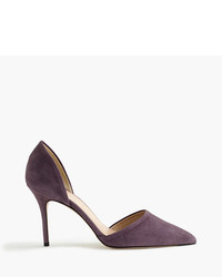 Темно-пурпурные замшевые туфли