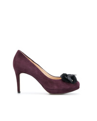 Темно-пурпурные замшевые туфли от Högl