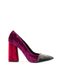 Темно-пурпурные замшевые туфли от Just Cavalli