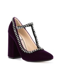 Темно-пурпурные замшевые туфли от N°21