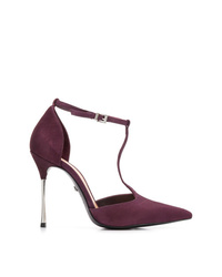 Темно-пурпурные замшевые туфли от Schutz