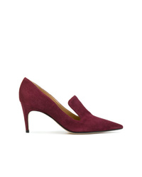 Темно-пурпурные замшевые туфли от Sergio Rossi