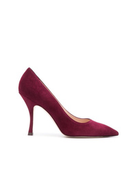 Темно-пурпурные замшевые туфли от Stuart Weitzman