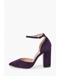 Темно-пурпурные замшевые туфли от Valley