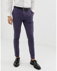 Мужские темно-пурпурные классические брюки от ASOS DESIGN