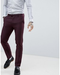 Мужские темно-пурпурные классические брюки от Harry Brown