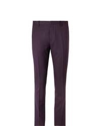 Мужские темно-пурпурные классические брюки от Paul Smith
