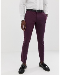 Мужские темно-пурпурные классические брюки от Selected Homme