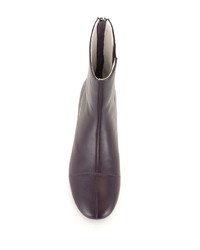 Мужские темно-пурпурные кожаные ботинки челси от Raf Simons