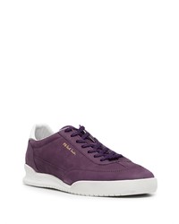 Мужские темно-пурпурные кожаные низкие кеды от PS Paul Smith