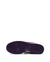 Мужские темно-пурпурные кожаные низкие кеды от Nike
