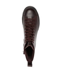 Мужские темно-пурпурные кожаные рабочие ботинки от Camper