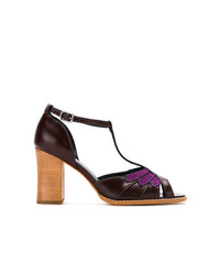 Темно-пурпурные кожаные туфли от Sarah Chofakian