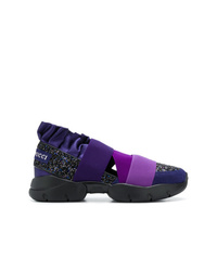 Женские темно-пурпурные кроссовки от Emilio Pucci