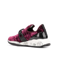 Женские темно-пурпурные кроссовки от Premiata