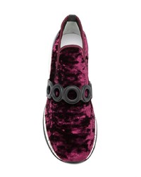 Женские темно-пурпурные кроссовки от Premiata