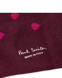 Мужские темно-пурпурные носки от Paul Smith