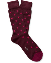 Мужские темно-пурпурные носки от Paul Smith