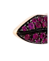 Темно-пурпурные серьги от Delfina Delettrez