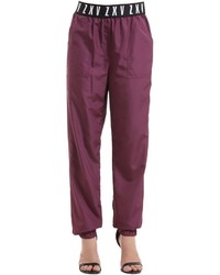 Темно-пурпурные спортивные штаны