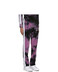 Мужские темно-пурпурные спортивные штаны с принтом тай-дай от Palm Angels