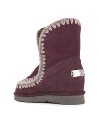 Темно-пурпурные угги от Mou