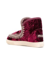 Темно-пурпурные угги от Mou