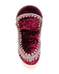 Темно-пурпурные угги от Mou